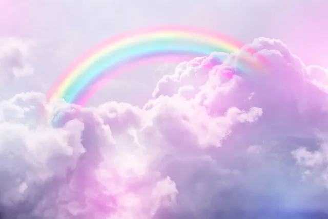 空にかかる虹